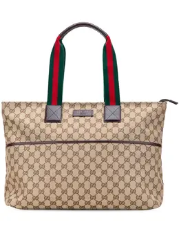 Gucci Pre-Owned: Коричневая сумка-шоппер 