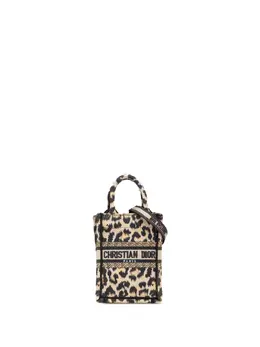 Christian Dior Pre-Owned: Сумка-шоппер с леопардовым принтом 
