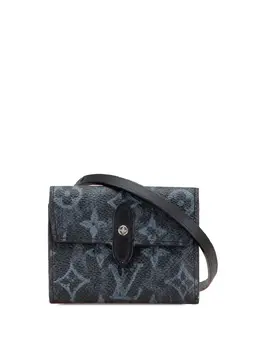 Louis Vuitton Pre-Owned: Чёрный картхолдер 