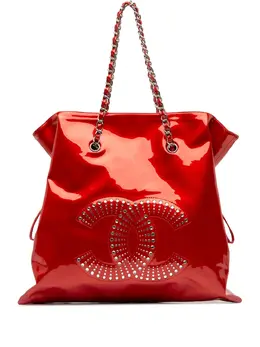 CHANEL Pre-Owned: Красная сумка-шоппер 
