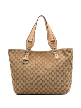 Gucci Pre-Owned: Коричневая сумка-шоппер 