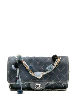 CHANEL Pre-Owned: Голубая сумка 