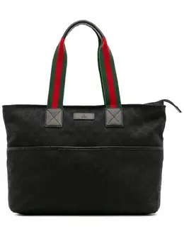 Gucci Pre-Owned: Чёрная сумка-шоппер 