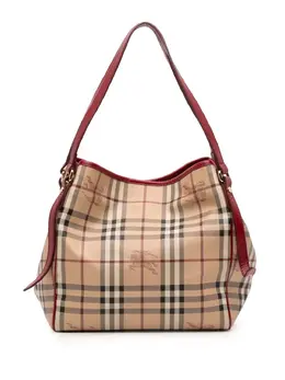 Burberry Pre-Owned: Коричневая сумка-шоппер 