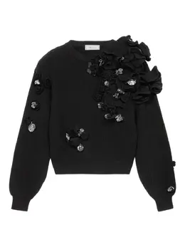 Blumarine: Свитер с цветочным принтом 