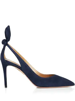 Aquazzura: Синие туфли  Bow Tie