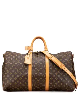 Louis Vuitton Pre-Owned: Коричневая дорожная сумка 