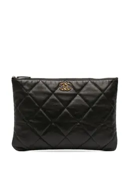 CHANEL Pre-Owned: Чёрный клатч 