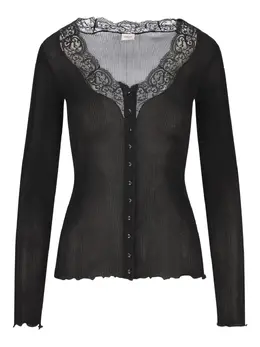 Saint Laurent: Кружевное кардиган 