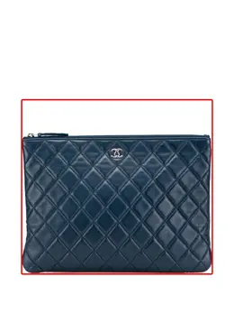 CHANEL Pre-Owned: Голубой клатч 