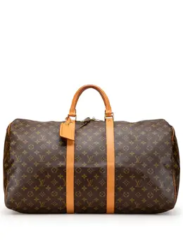Louis Vuitton Pre-Owned: Коричневая дорожная сумка 