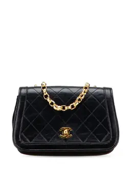 CHANEL Pre-Owned: Чёрная сумка через плечо 