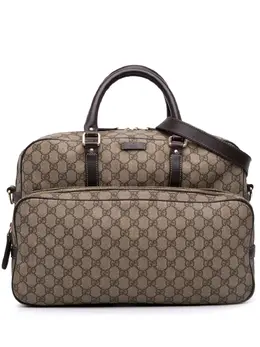 Gucci Pre-Owned: Коричневая дорожная сумка 