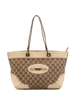 Gucci Pre-Owned: Коричневая сумка-шоппер 