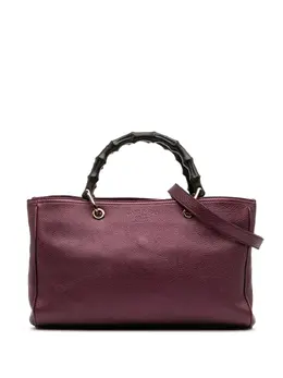 Gucci Pre-Owned: Фиолетовая сумка-шоппер 