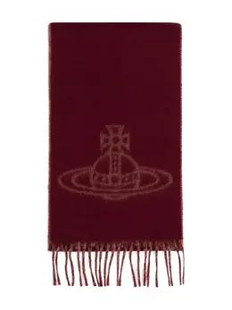 Vivienne Westwood: Коричневый шарф  Orb