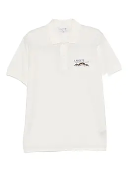 Lacoste: Белое поло 