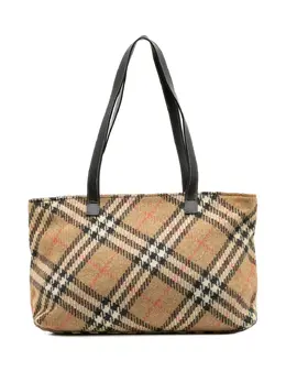 Burberry Pre-Owned: Коричневая сумка-шоппер 