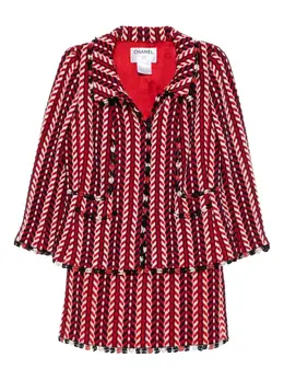 CHANEL Pre-Owned: Красный костюм 