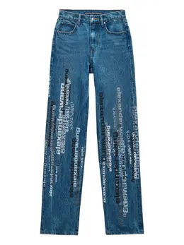 Alexander Wang: Джинсы с принтом 