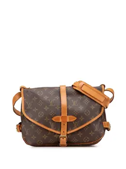 Louis Vuitton Pre-Owned: Коричневая сумка через плечо 