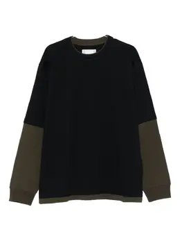 sacai: Двухцветная футболка 