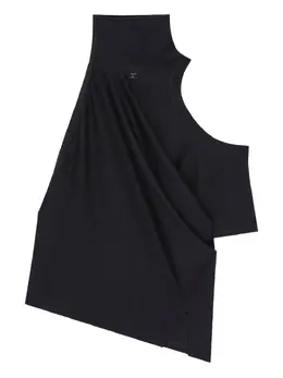 Courrèges: Чёрная блуза 