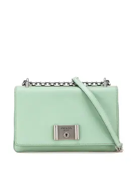 Prada Pre-Owned: Зелёная сумка через плечо 