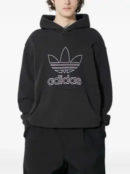 adidas: Чёрная толстовка 
