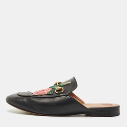 Gucci: Чёрные сабо  Princetown