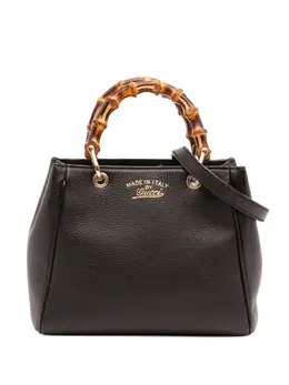 Gucci Pre-Owned: Чёрная сумка-шоппер 