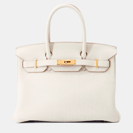 Hermes: Белая сумка  Birkin 30