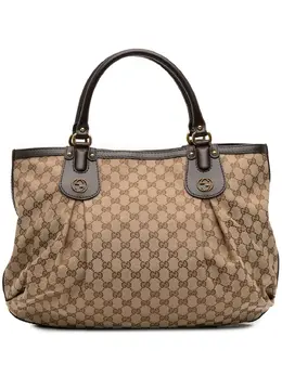 Gucci Pre-Owned: Коричневая сумка-шоппер 