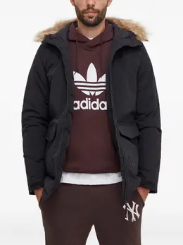 adidas: Пуховик из искусственного меха 
