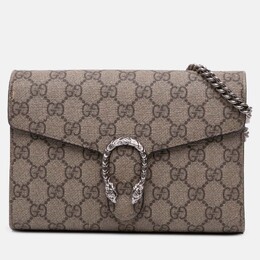 Gucci: Коричневі гаманці  GG Supreme