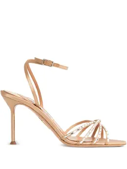 Aquazzura: Бежевые сандалии 