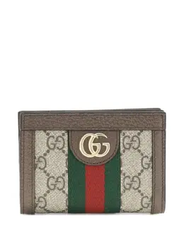 Gucci: Кошелёк  GG Supreme в полоску