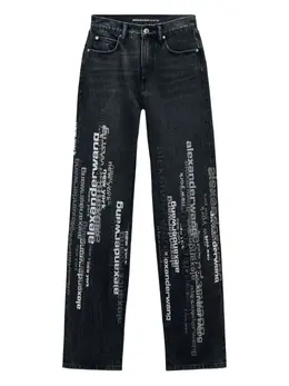 Alexander Wang: Джинсы с принтом 