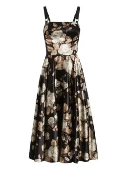 Dolce & Gabbana: Платье  Rose с принтом