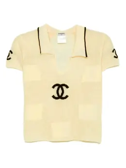 CHANEL Pre-Owned: Короткая футболка 