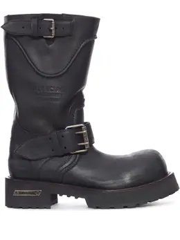 Balenciaga: Чёрные ботинки 