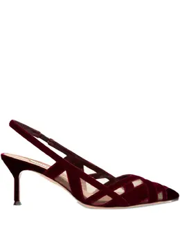 Aquazzura: Бордовые туфли 