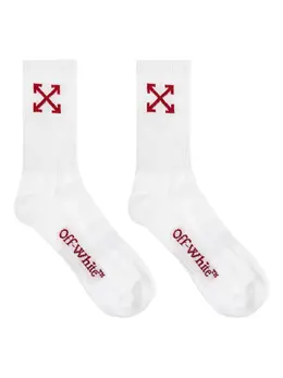 Off-White: Белые носки  Arrow