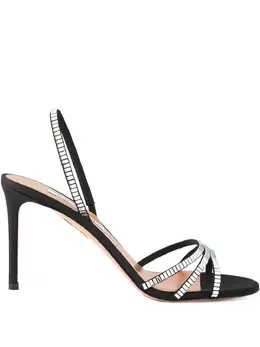 Aquazzura: Чёрные сандалии 