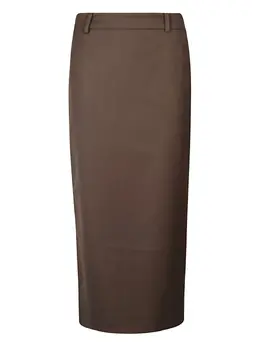 The Frankie Shop: Коричневая юбка 