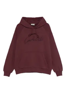Carhartt WIP: Красная толстовка  Script