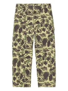 Carhartt WIP: Зелёные брюки 