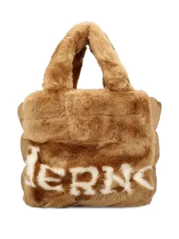 Herno: Коричневая сумка-шоппер 