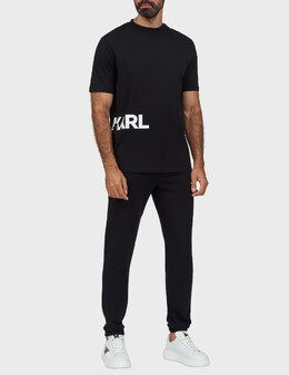 KARL LAGERFELD: Чёрная футболка 