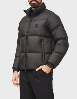 EMPORIO ARMANI: Чорні пуховики 
